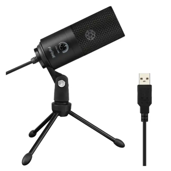 Studijski kondenzatorski mikrofon Fifine K669B/D669 metalni USB