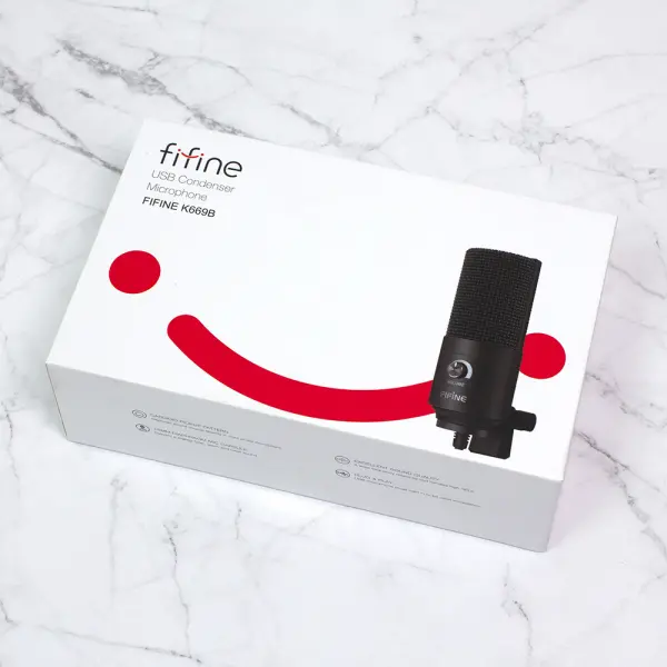 Studijski kondenzatorski mikrofon Fifine K669B/D669 metalni USB