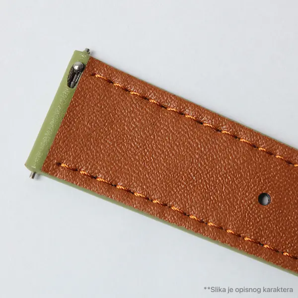 Narukvica kozna klasik za smart watch Samsung 4, 5 20mm bela