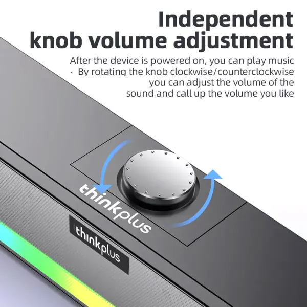 Bluetooth + USB zvucnik Lenovo TS33B RGB crni