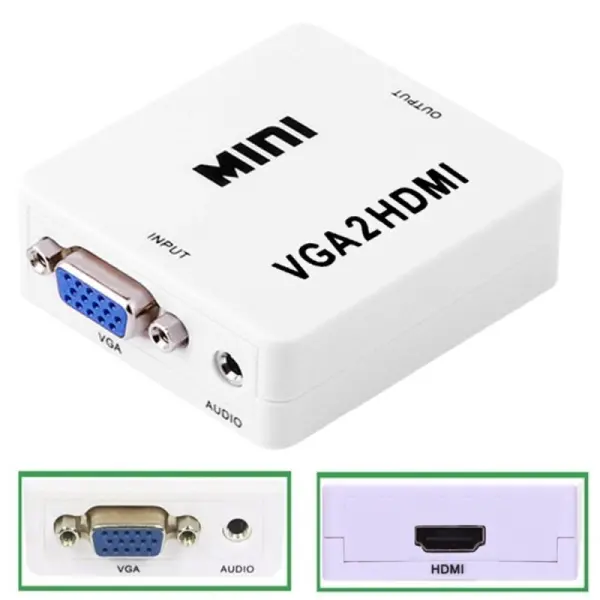 Adapter Box VGA na HDMI JWD-H2