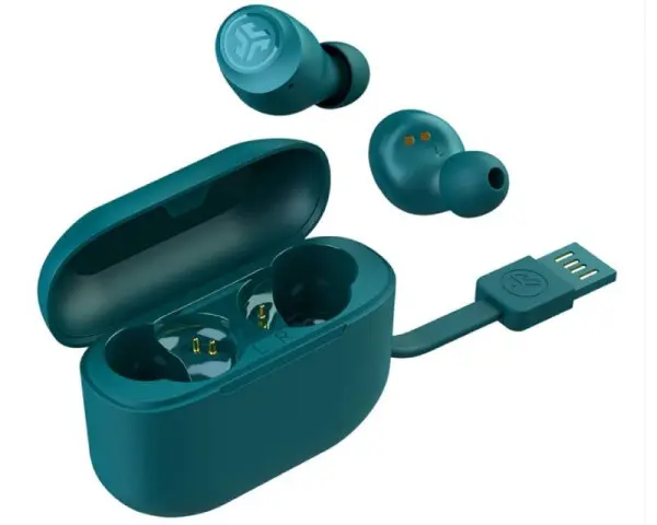 JLAB Go Air Pop True Wireless Headphones Teal bubice plave