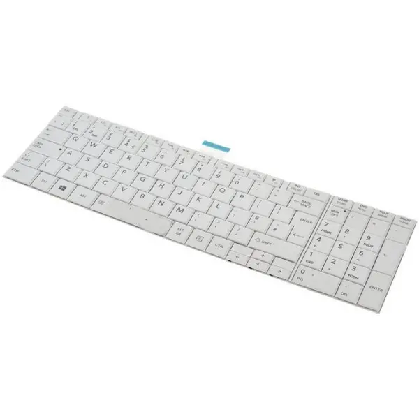 Tastatura za laptop Toshiba Satellite C850 C850D C855 C855D BELA bez rama