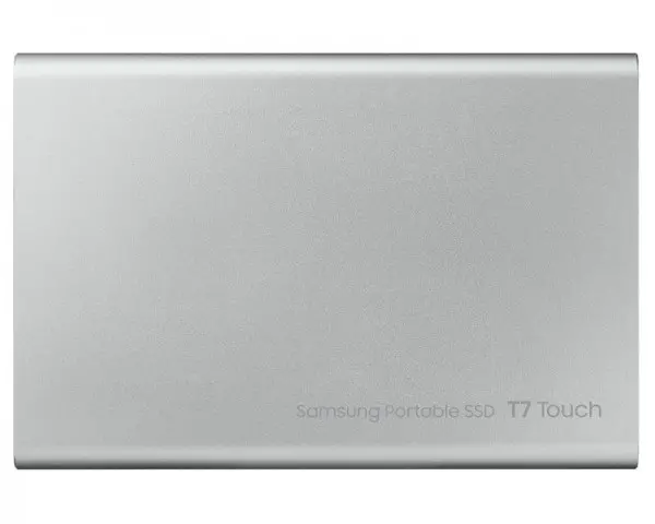 SAMSUNG Portable T7 Touch 1TB srebrni eksterni SSD MU-PC1T0S