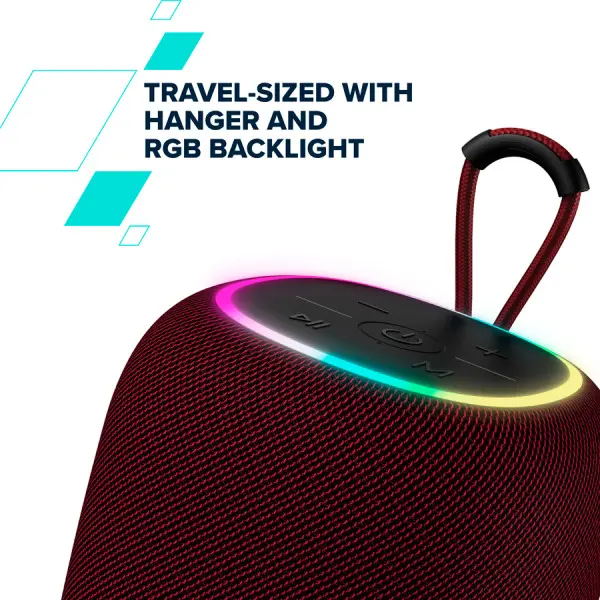 CANYON BSP-8, Bluetooth Speaker, BT V5.2, BLUETRUM AB5362B, TF card support, Type-C USB port, 1800mAh polymer battery, Max Power 10W, Black