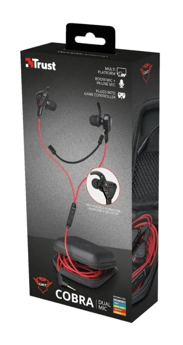 Trust GXT 408 COBRA MULTIPLATFORM GAMING EARPHONES (23029)