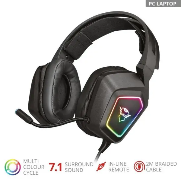 Trust GXT 450 Blizz RGB 7.1 GAMING HEADSET (23191)
