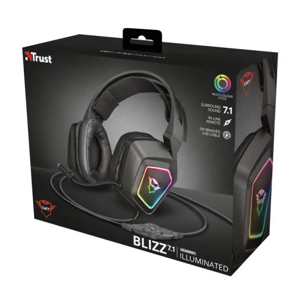 Trust GXT 450 Blizz RGB 7.1 GAMING HEADSET (23191)