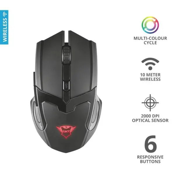Trust GXT 103 GAV WIRELESS GAMING MOUSE (23213)