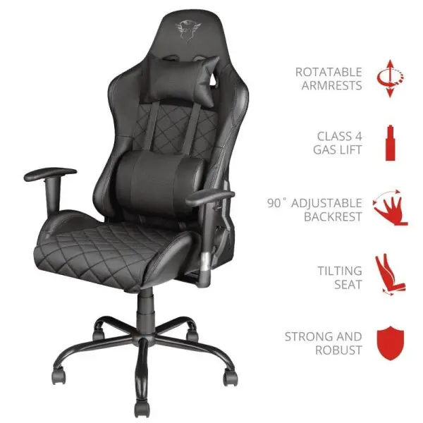 Trust GXT 707 RESTO CHAIR BLACK (23287)
