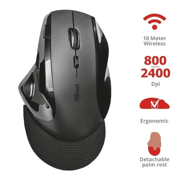 Trust VERGO WIRELESS ERGONOMIC COMFORT  MOUSE (21722)