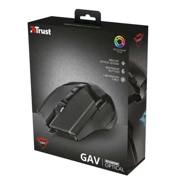 Miš TRUST GXT 101 GAV žičnigamingcrna' ( '21044' ) 