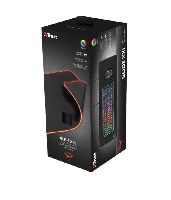 Podloga za miša TRUST GXT 764 Glide-Flex XXL gamingRGB illuminatedFlexiblecrna' ( '23395' ) 