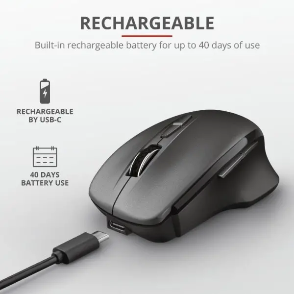 THEMO WIRELSSS MOUSE RECHARGABLE (23340)