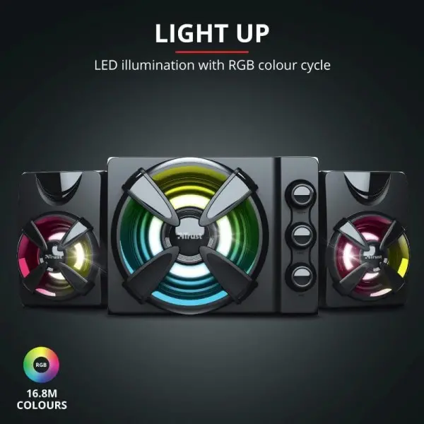 Trust ZIVA RGB 2.1 SPEAKER SET (23644)