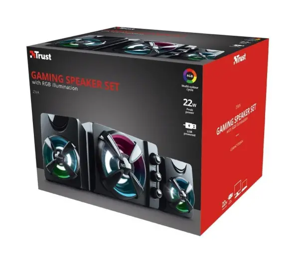 Trust ZIVA RGB 2.1 SPEAKER SET (23644)