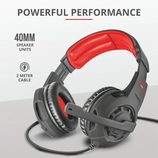 Slušalice TRUST GXT 310 Radius žične3.5mmgamingcrno crvena' ( '21187' ) 