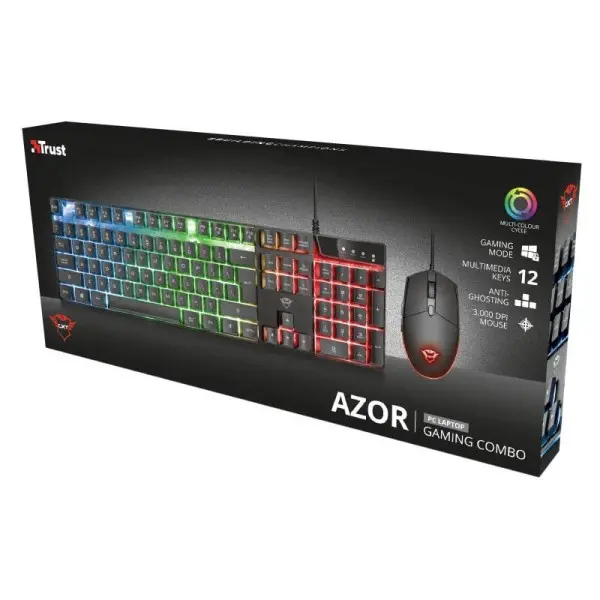 Tastatura+miš TRUST GXT 838 AZOR žični setgamingcrna' ( '23289' ) 