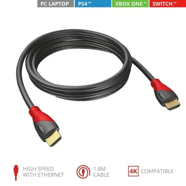 Trust GXT 730 HDMI Cable for PS4 & Xbox One (21082)