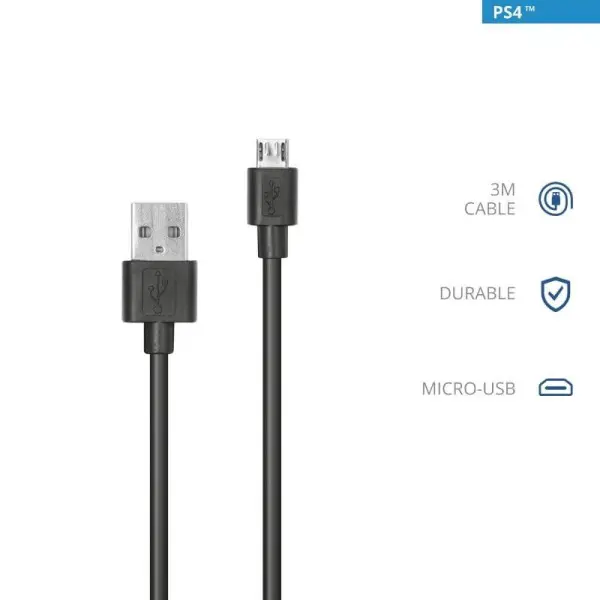 Trust GXT 224P Micro-USB Charge & Play Cable for PS4 (23347)