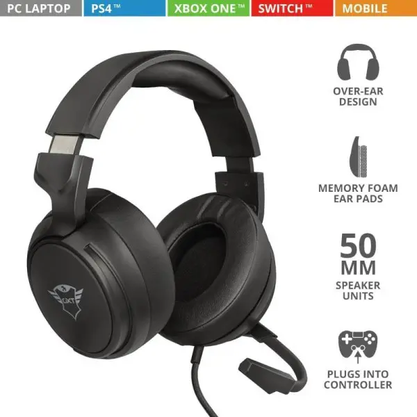 Slušalice TRUST GXT 433 Pylo Multiplatform žične3,5mm+2x3,5mmmultiplatformgamingcrna' ( '23381' ) 