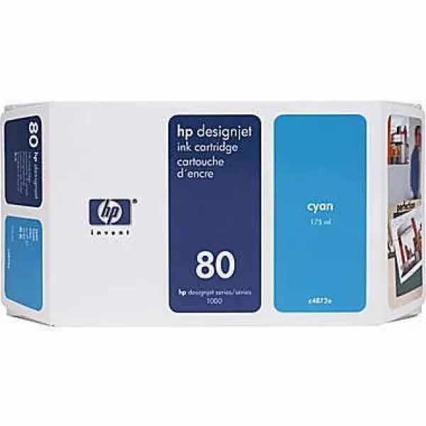 HP Kertridz No.80 Cyan 350ml (C4846A)
