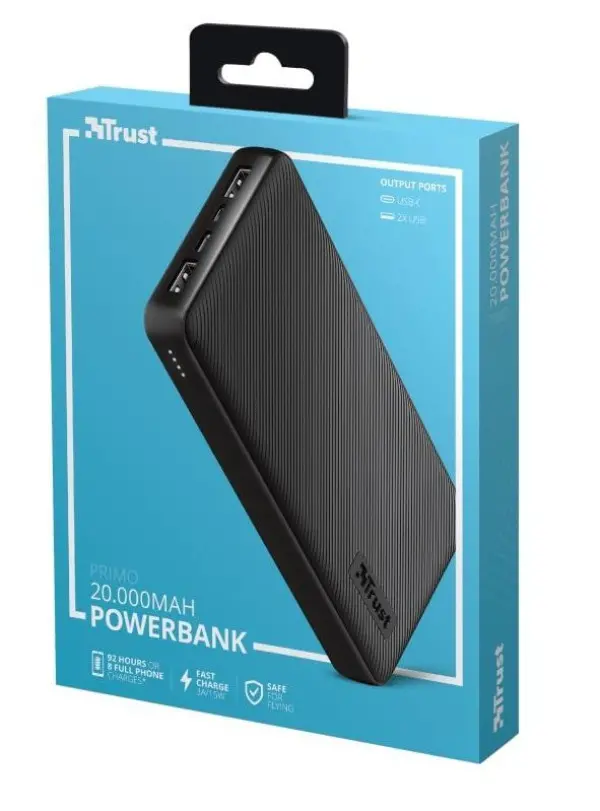 Trust PRIMO POWERBANK 20.000 BLK (23593)
