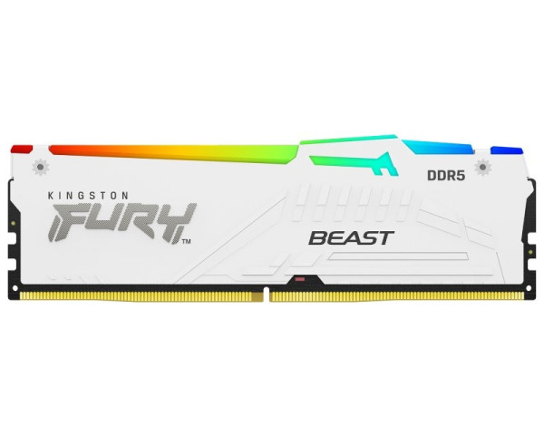 KINGSTON DIMM DDR5 16GB 5200MTs KF552C36BWEA-16 Fury Beast RGB White Expo