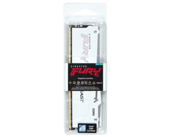 KINGSTON DIMM DDR5 16GB 5200MTs KF552C36BWEA-16 Fury Beast RGB White Expo