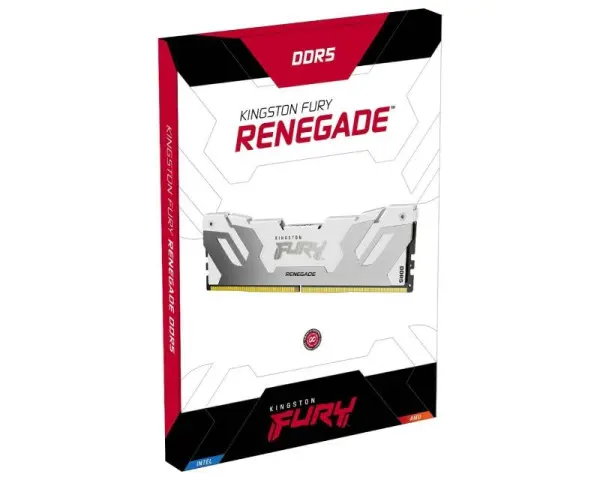 KINGSTON DIMM DDR5 16GB 6800MTs KF568C36RW-16 FURY Renegade White