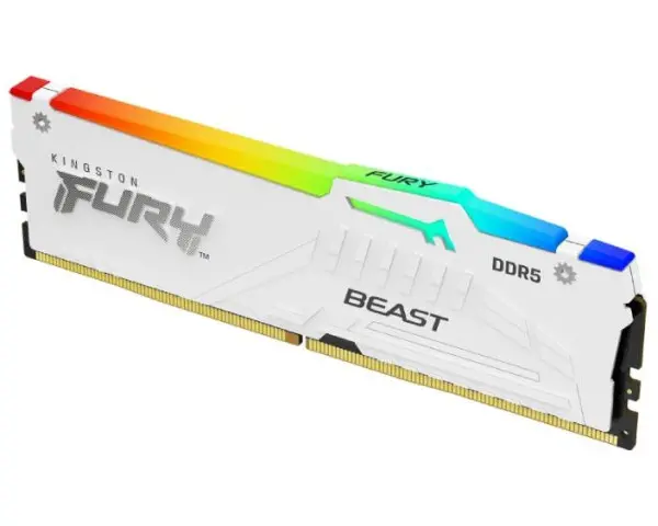 KINGSTON DIMM DDR5 32GB 5600MTs KF556C36BWEA-32 Fury Beast RGB White Expo