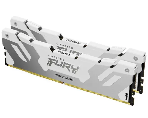 KINGSTON DIMM DDR5 32GB (2x16GB kit) 7200MTs KF572C38RWK2-32 FURY Renegade White