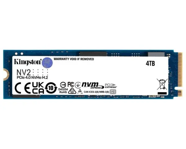 KINGSTON 4TB M.2 NVMe SNV2S4000G SSD NV2 series