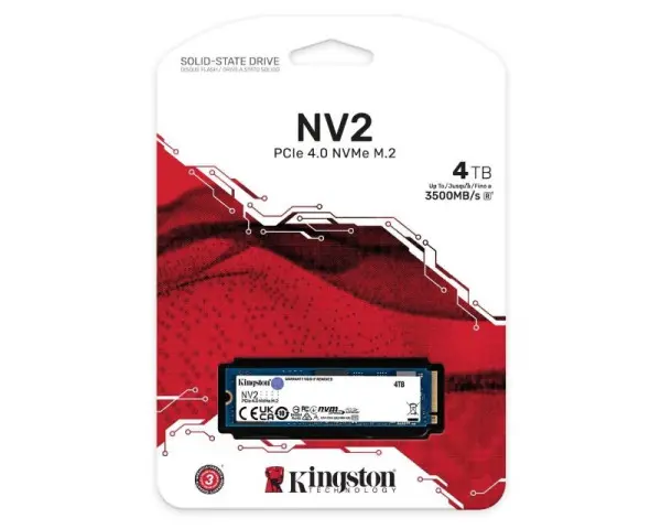 KINGSTON 4TB M.2 NVMe SNV2S4000G SSD NV2 series