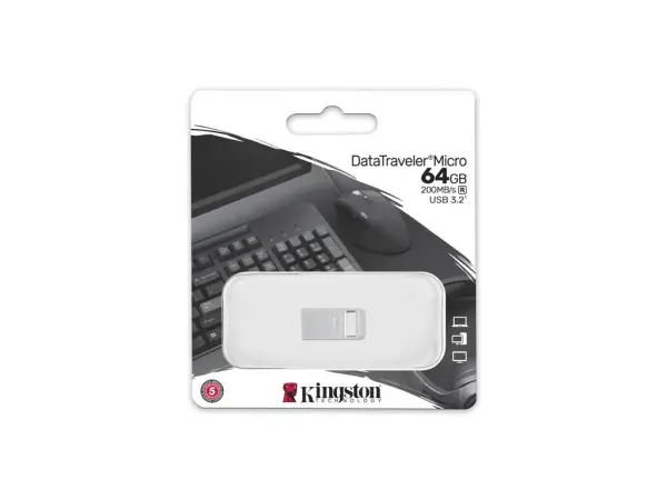 USB memorija KINGSTON DTMC3G264GBDataTraveler Micro3.2srebrna' ( 'DTMC3G264GB' ) 