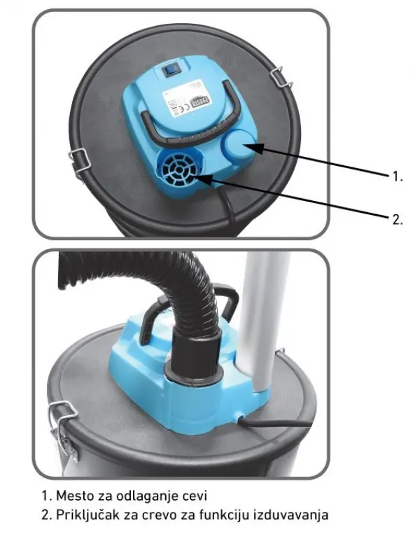 Usisivac za pepeo UP7110-20, 1000W, 20L, kabl 2m
