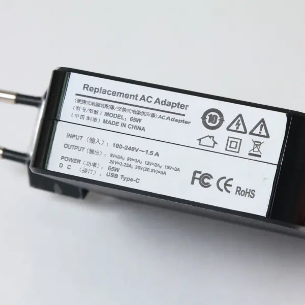 Punjac za laptop univerzalni Type-C 65W QC (2)