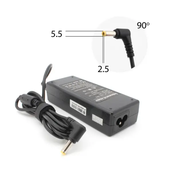 Punjac za laptop Fujitsu 20V 4.5A (5.5*2.5) ugao 90 HQ (2)