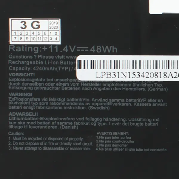 Baterija za laptop Asus Zenbook UX510 UX510UW UX510UX B31N1534 Series