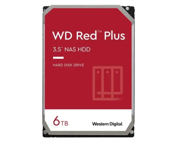 WD 6TB 3.5'' SATA III 256MB IntelliPower WD60EFPX Red Plus