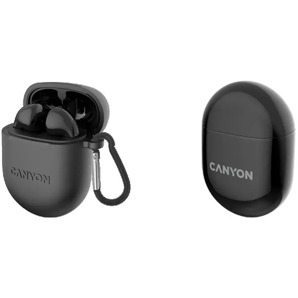 CANYON TWS-6, Bluetooth headset, with microphone, BT V5.3 JL 6976D4, Frequence Response:20Hz-20kHz, battery EarBud 30mAh*2+Charging Case 40 (2)