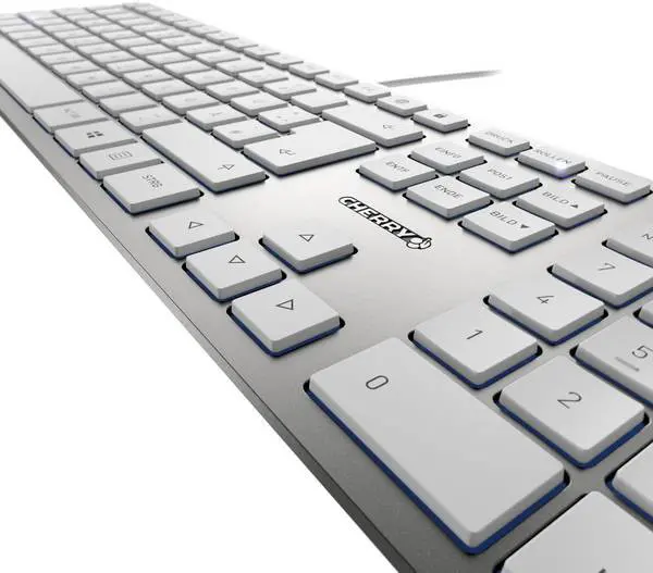 Cherry KC-6000 Slim tastatura, YU, bela/srebrna