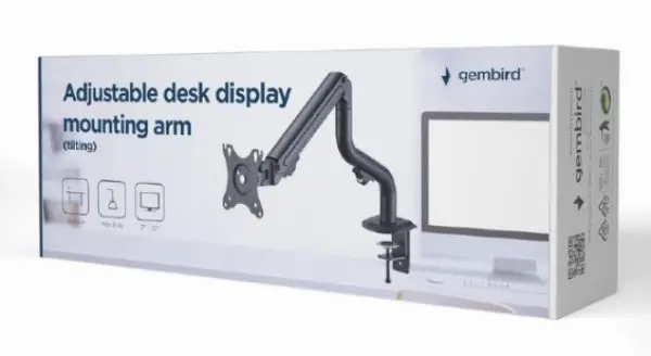 MA-DA1-02 Gembird Podesivi stoni drzac za monitor,tilt, 17-32 max.8kg