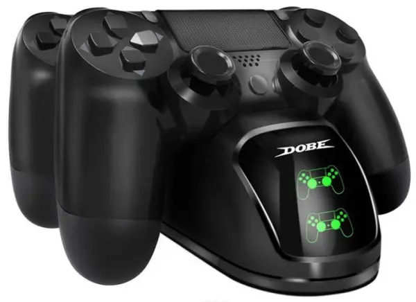 Docking station DOBEE USB drzac sa punjacem za 2 ps4 kontrolera sa led indikator 052806 TP4-899 crni