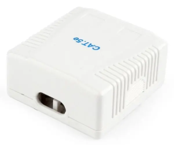 NCAC-2F5E-01 Gembird CAT5E FTP kutija za površinsku montažu sa 2 porta za RJ45