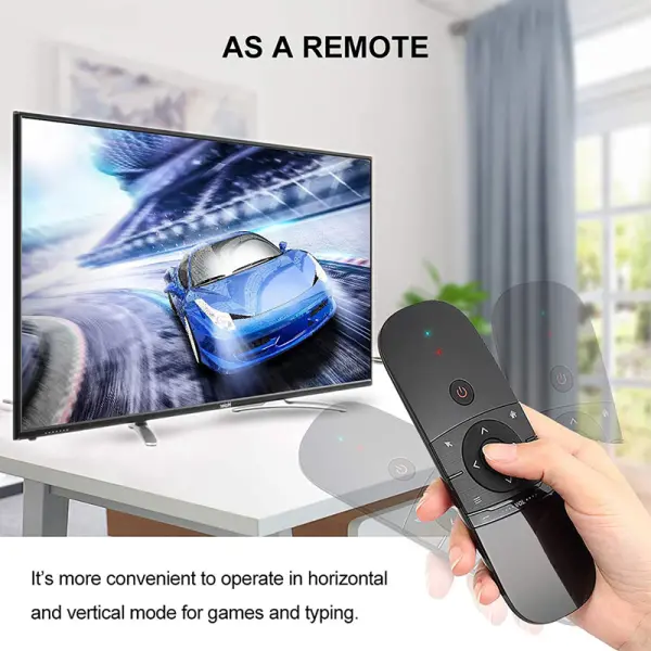 Air Mouse wireless tastatura I mis, IR daljinski crni