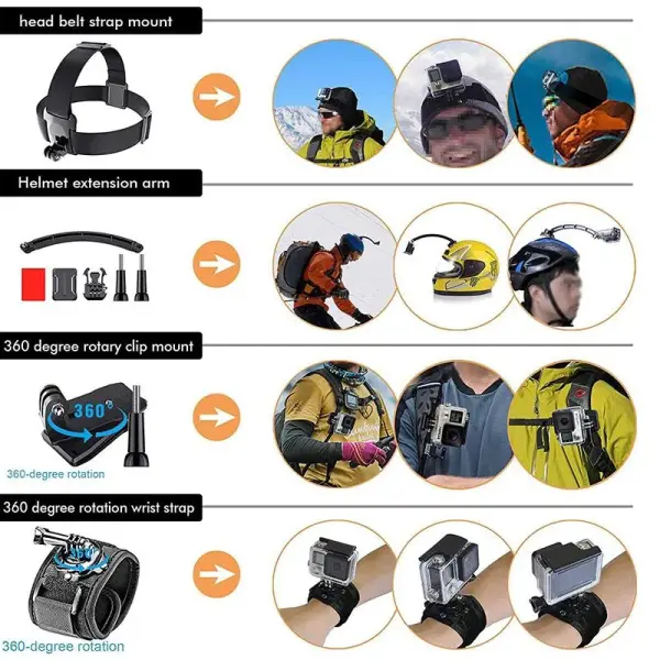 Kit za akcione kamere 44 u 1