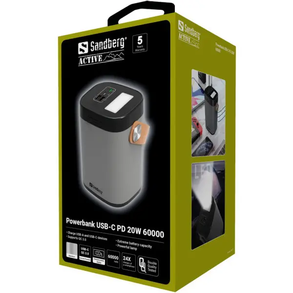 Powerbank Sandberg USB-C PD 30W 60000mAh 420-71