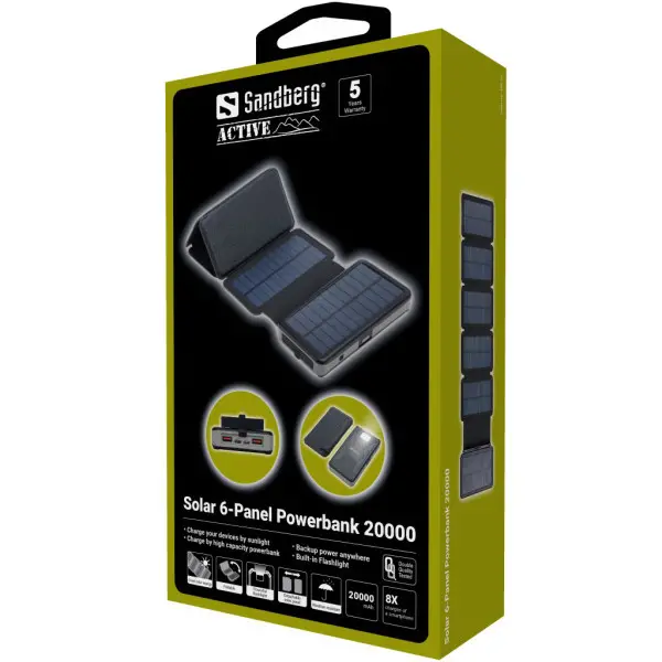 Solarni punjač i powerbank Sandberg 420-73 20000mAh7.5WUSB-C