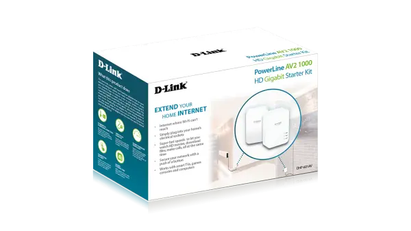 LAN Powerline Adapter D-Link DHP-601AV AV2 1000 KIT